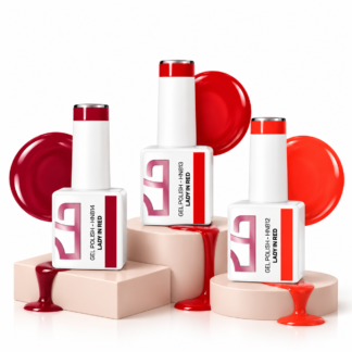 Coleção Verniz Gel Lady in Red | 3 Cores